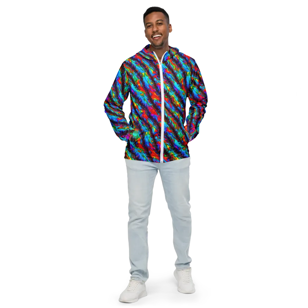Firelight Current on Men's Windbreaker — Front