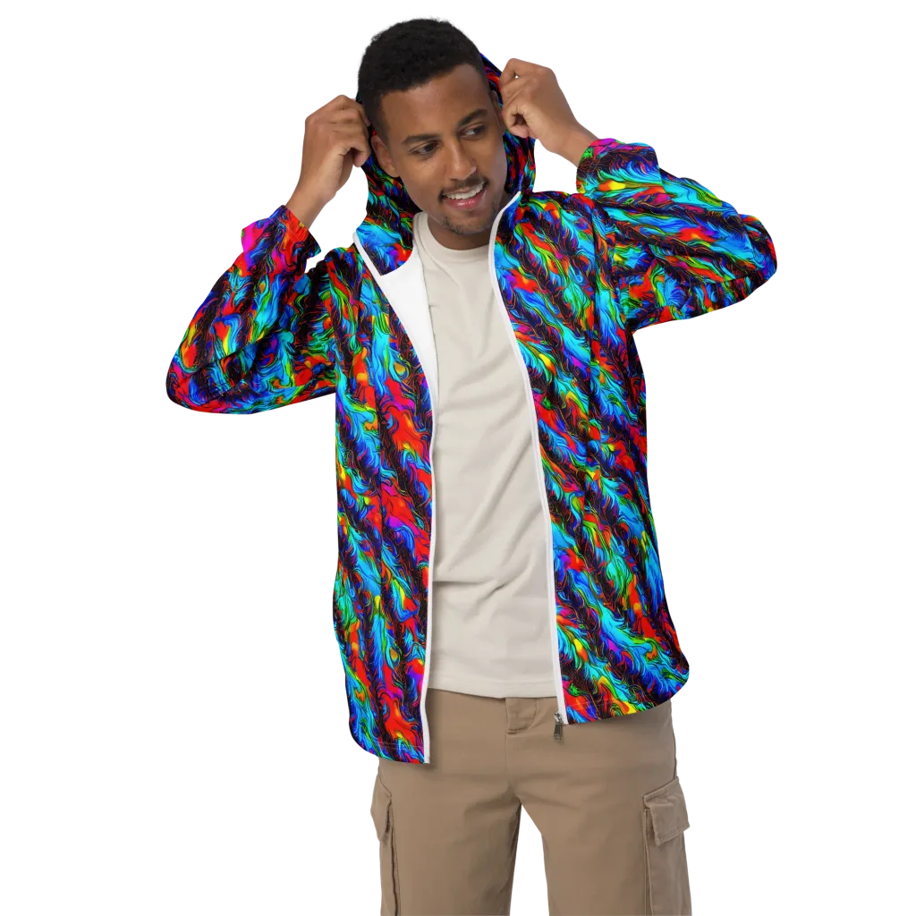 Firelight Current on Men's Windbreaker — Front