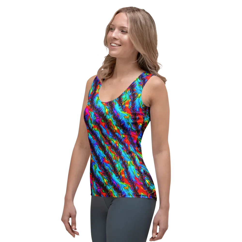 Firelight Current on Women's Tank Top — Left Front