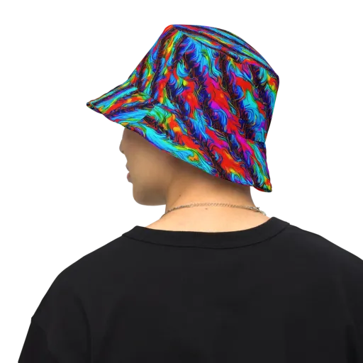 Firelight Current on a Reversible Bucket Hat