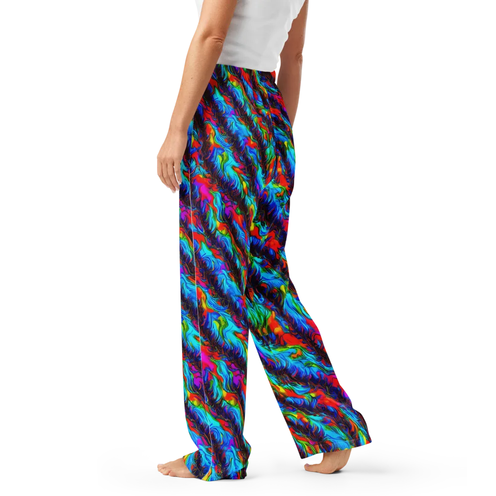 Firelight Current on Women's Pajama Pants — Left