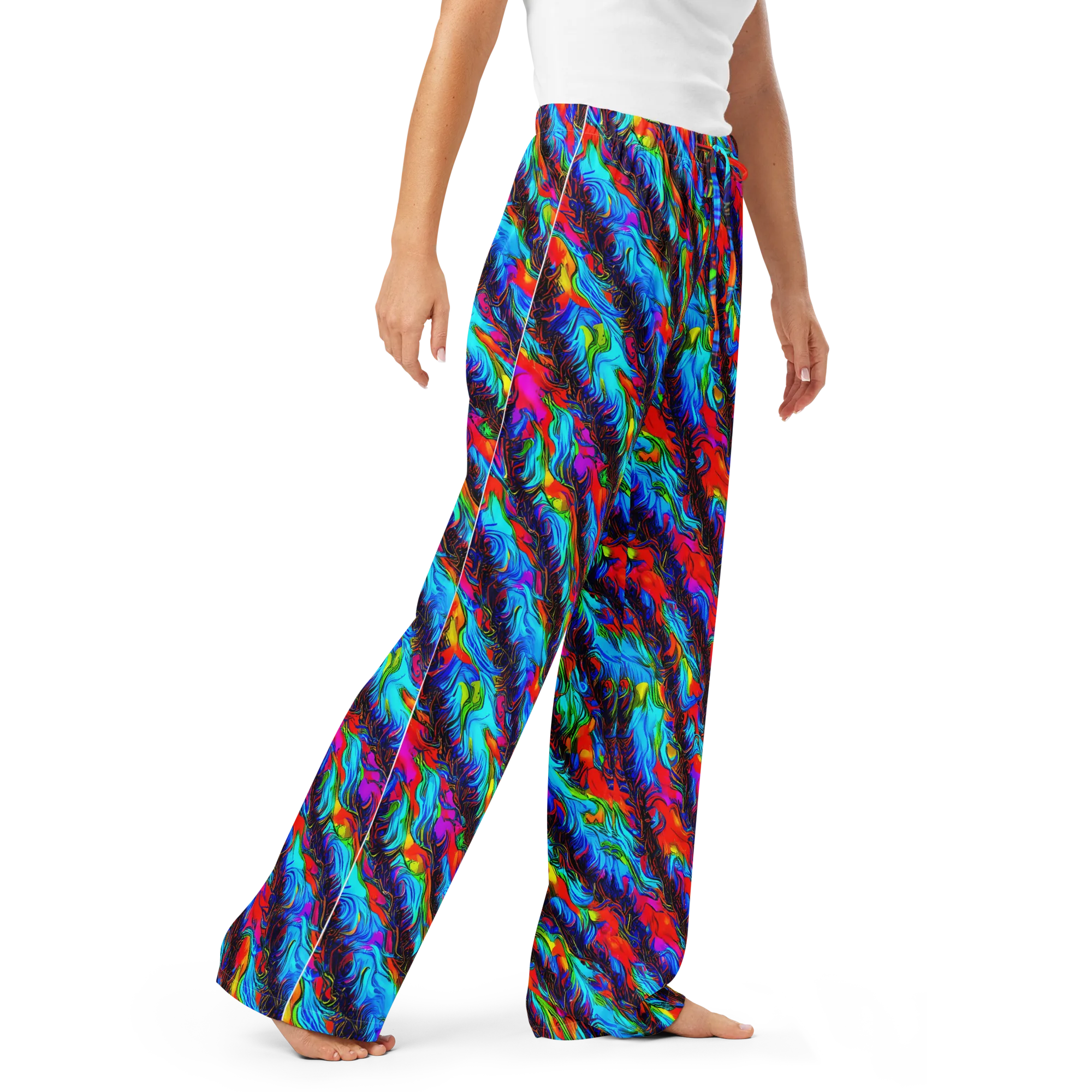 Firelight Current on Women's Pajama Pants — Right Front