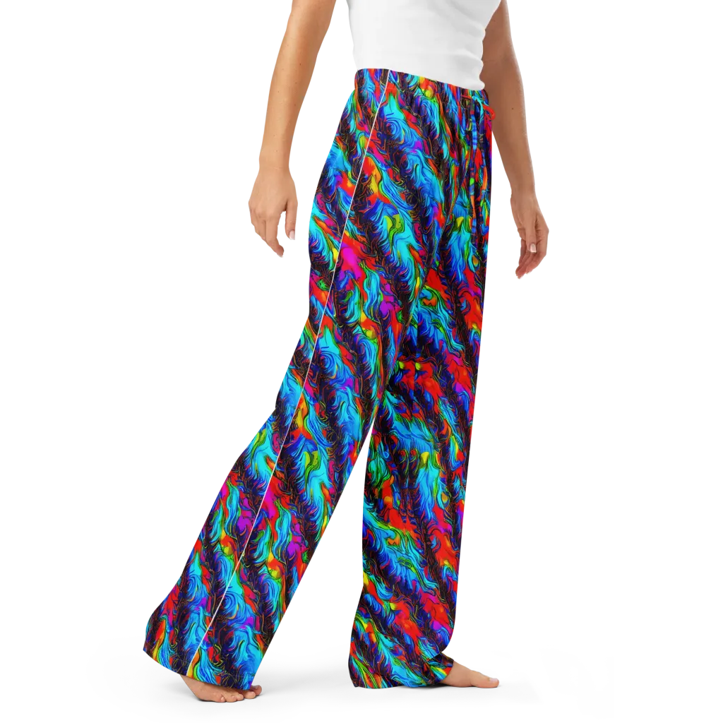 Firelight Current on Women's Pajama Pants — Right Front