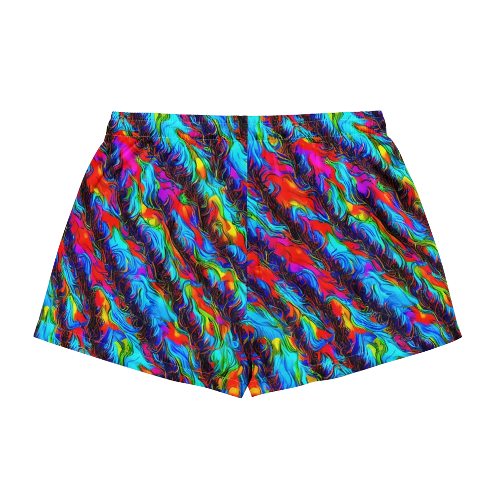 Firelight Current on Women's Pajama Shorts — Back