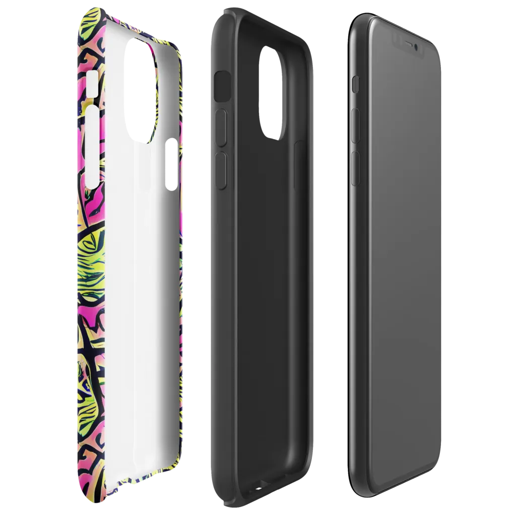 Luminous Scribble on Tough Case for iPhone® — Right