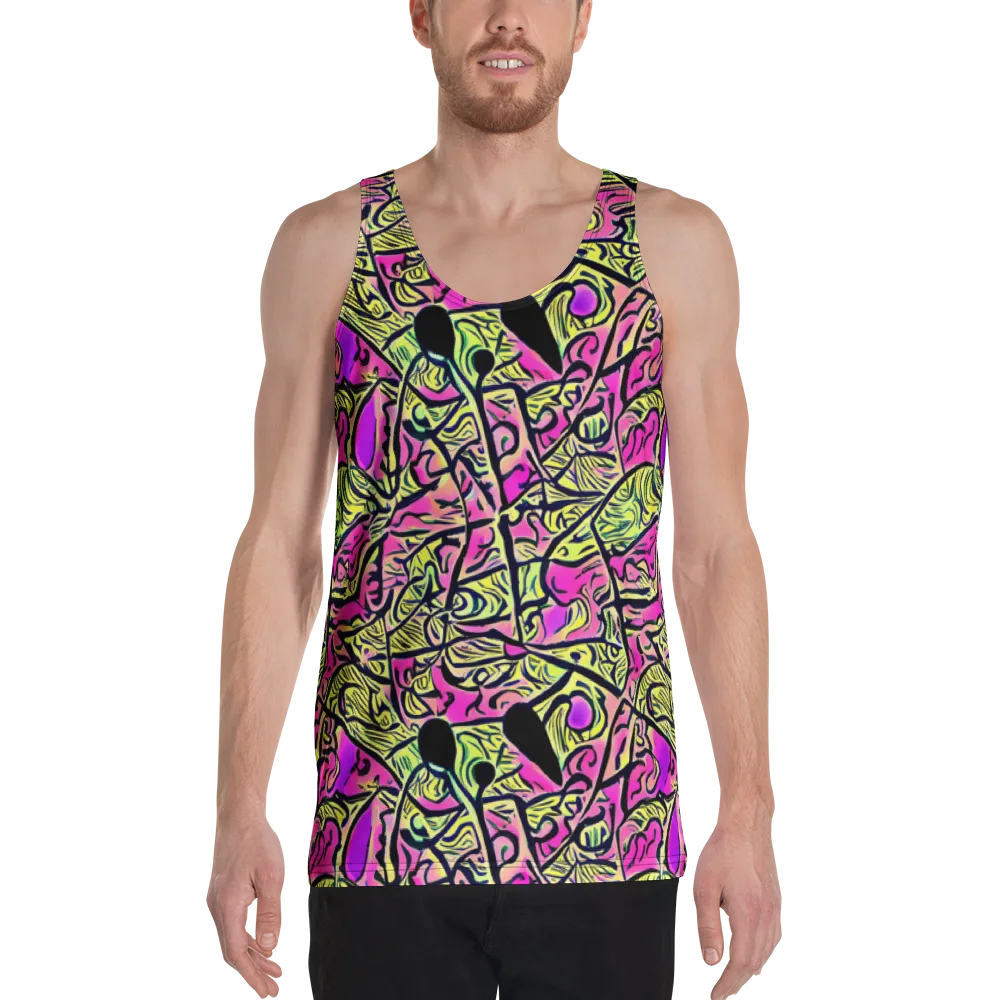 Luminous Scribble on Men's Tank Top — Front