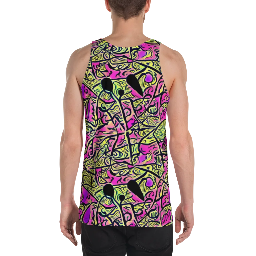 Luminous Scribble on Men's Tank Top — Back