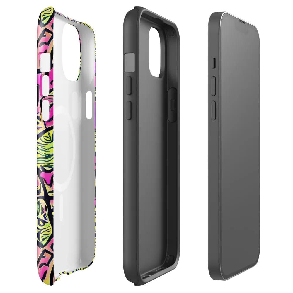 Luminous Scribble on MagSafe Tough Case for iPhone® — Front