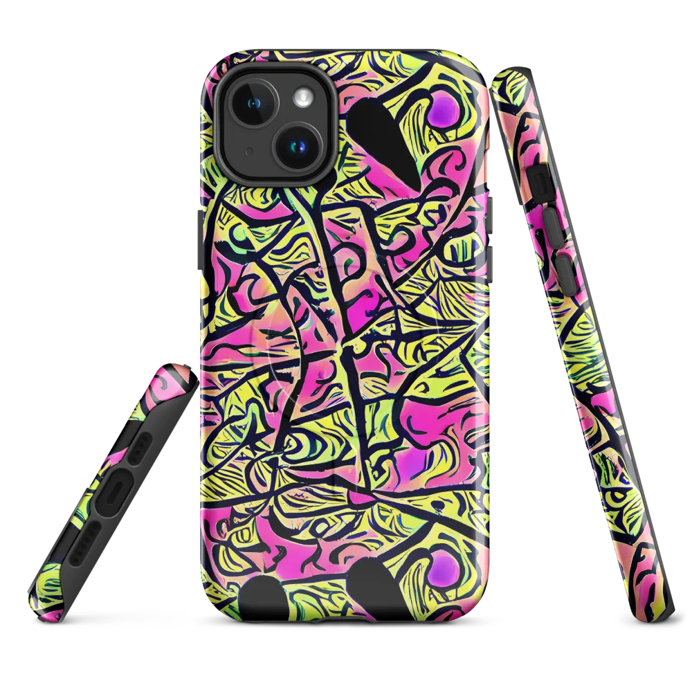 Luminous Scribble on MagSafe Tough Case for iPhone® — Front