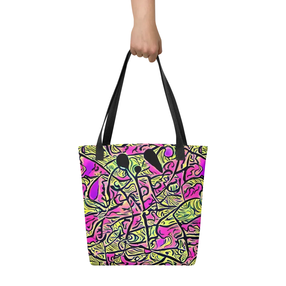 Luminous Scribble on Tote Bag — Front