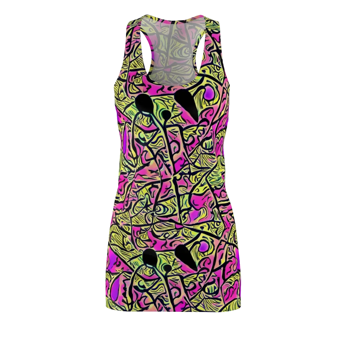Luminous Scribble on Racerback Dress — Front