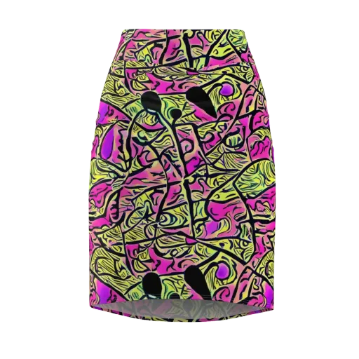 Luminous Scribble on a Pencil Skirt