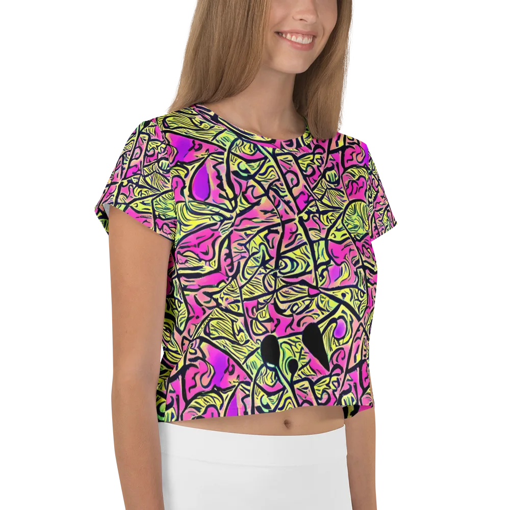 Luminous Scribble on Crop Tee — Right