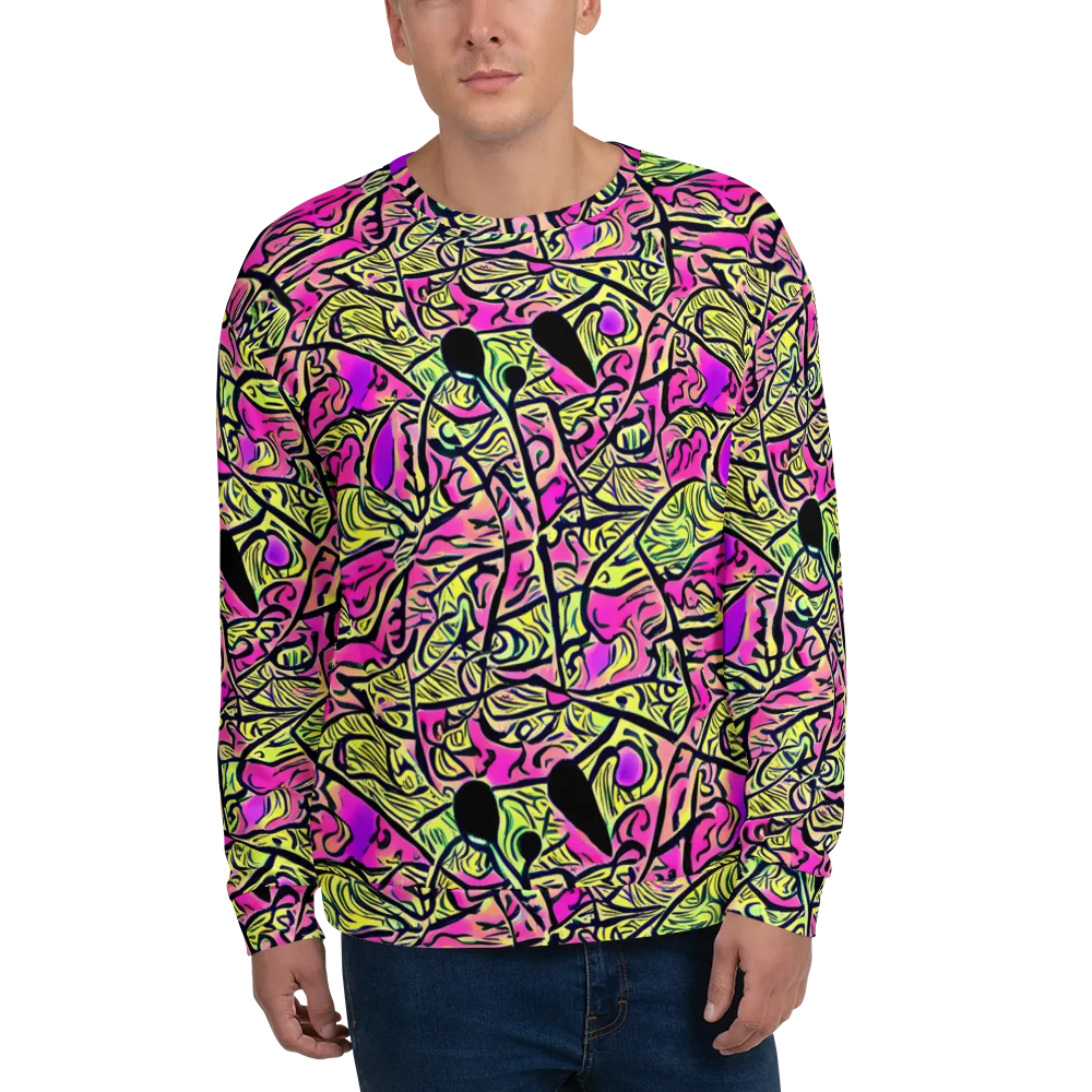 Luminous Scribble on Sweatshirt — Front