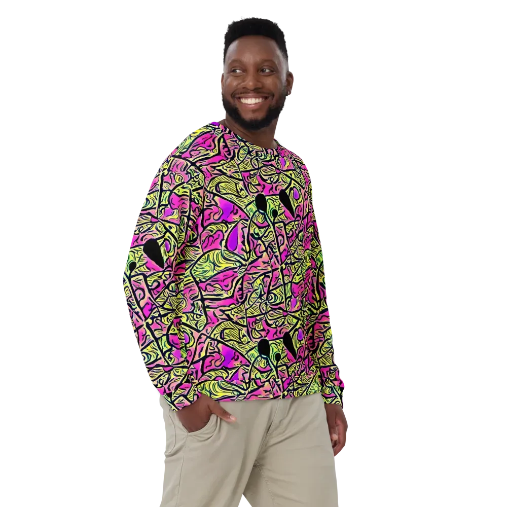 Luminous Scribble on Sweatshirt — Front
