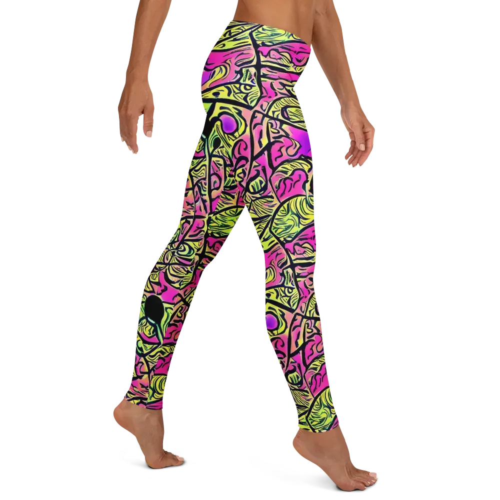 Luminous Scribble on Leggings — Right