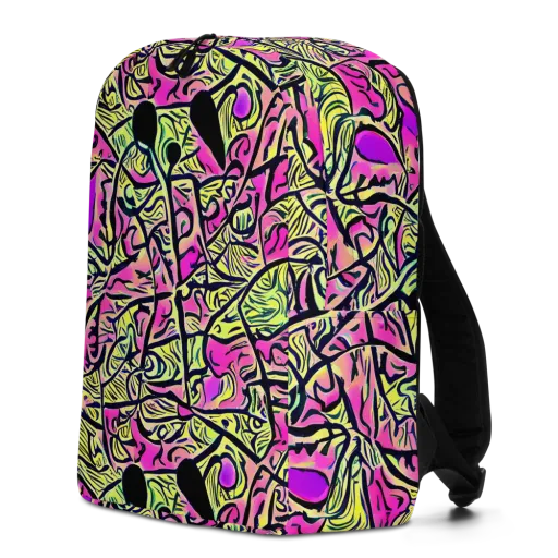 Luminous Scribble on a Minimalist Backpack