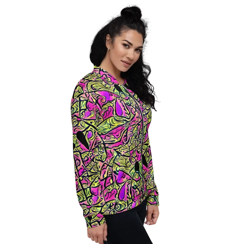Luminous Scribble on Bomber Jacket — Right