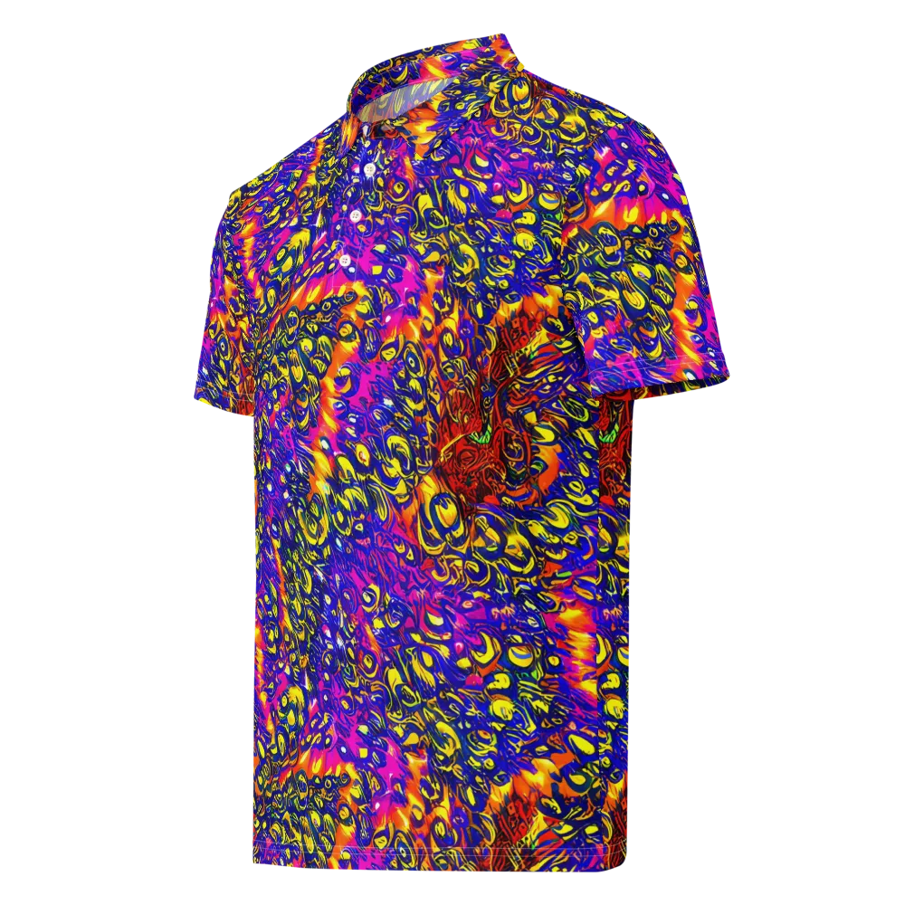 Sonic Colorwave on Men's Slim Fit Polo Shirt — Left Front