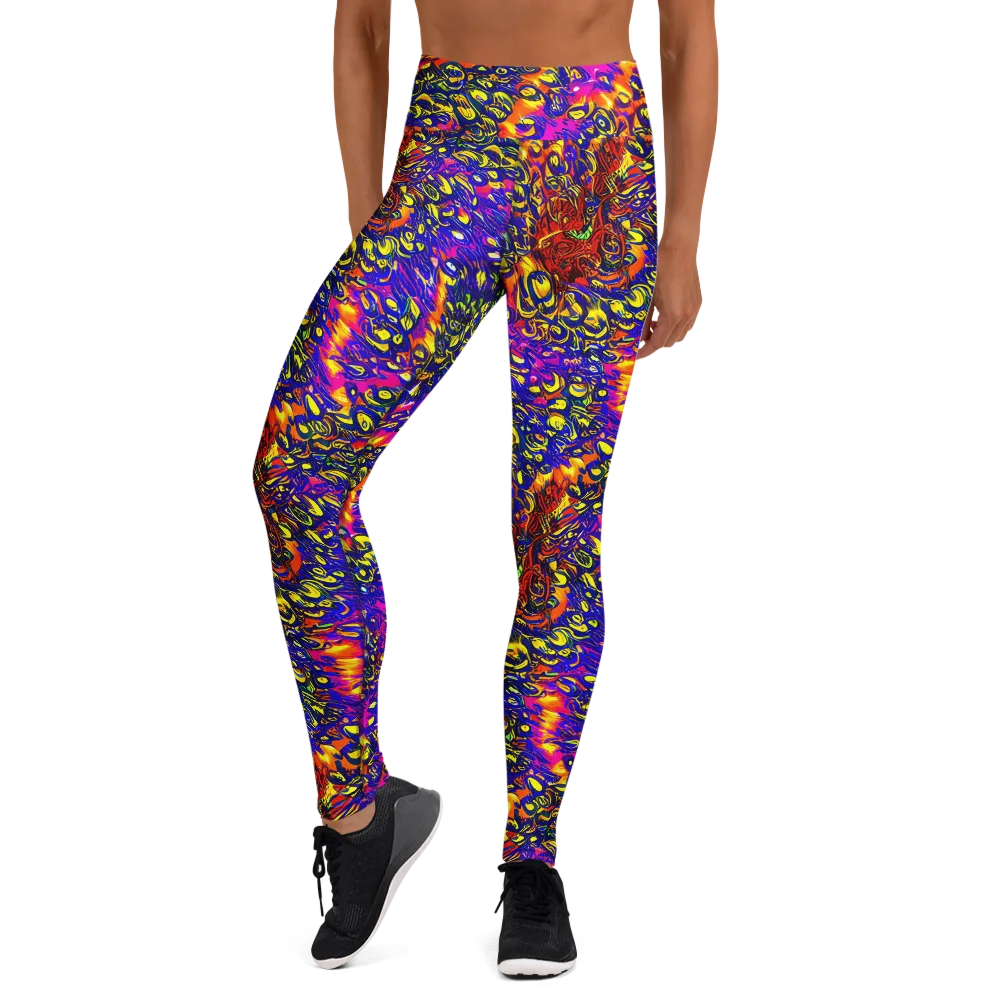 Sonic Colorwave on Yoga Leggings — Front