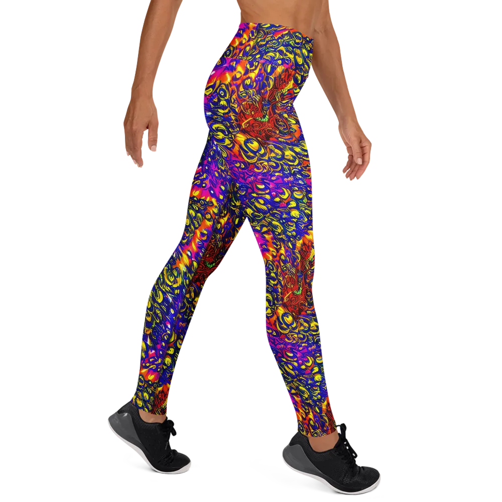 Sonic Colorwave on Yoga Leggings — Right