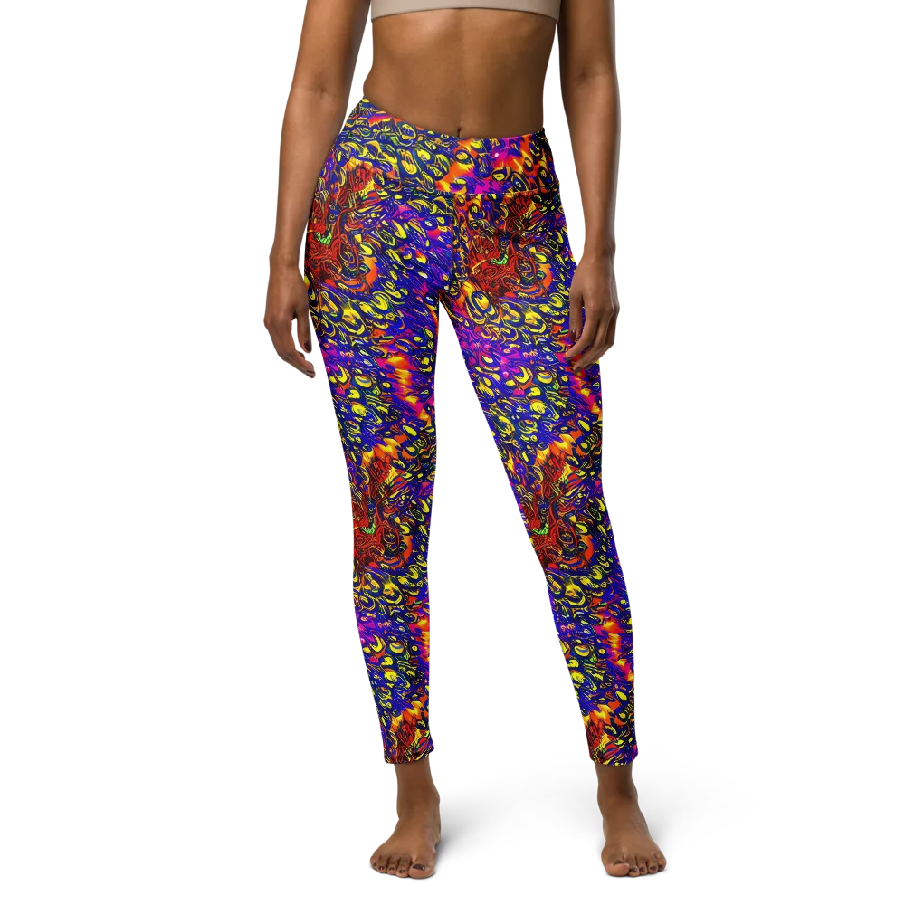 Sonic Colorwave on Yoga Leggings — Front