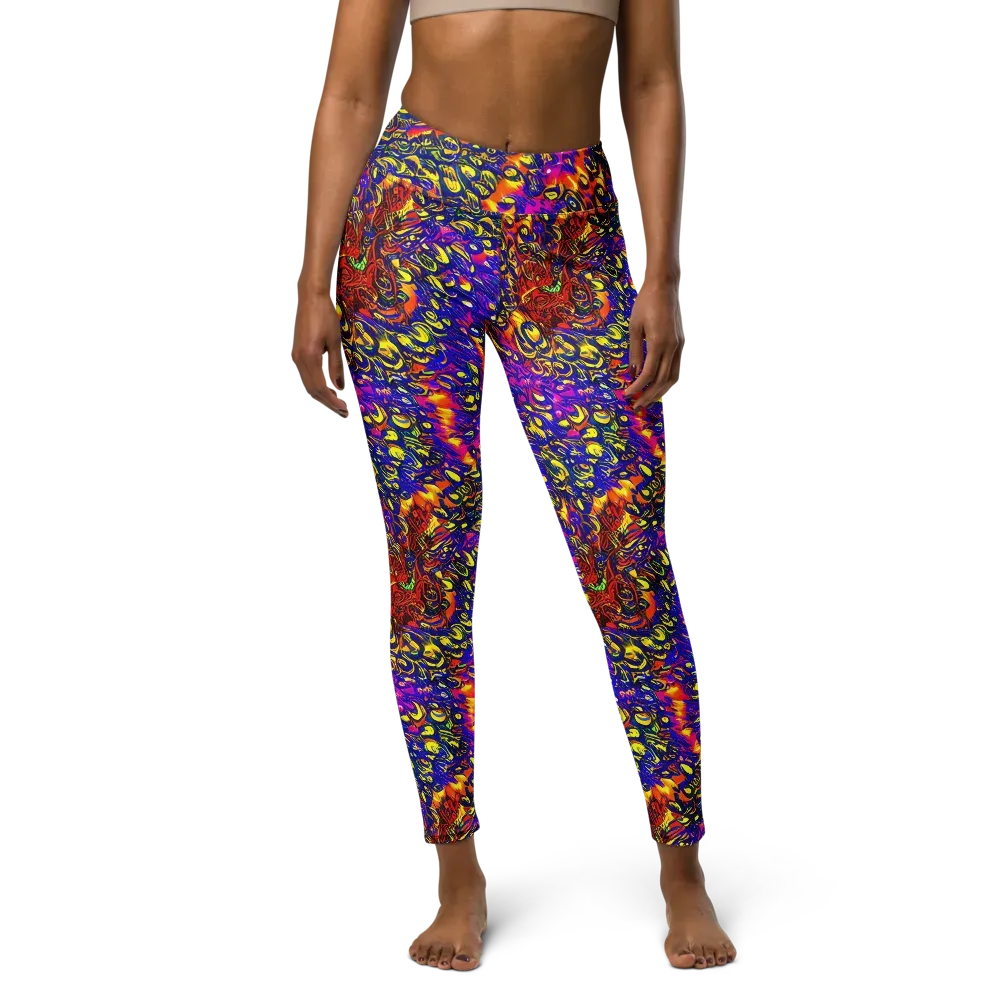 Sonic Colorwave on Yoga Leggings — Front