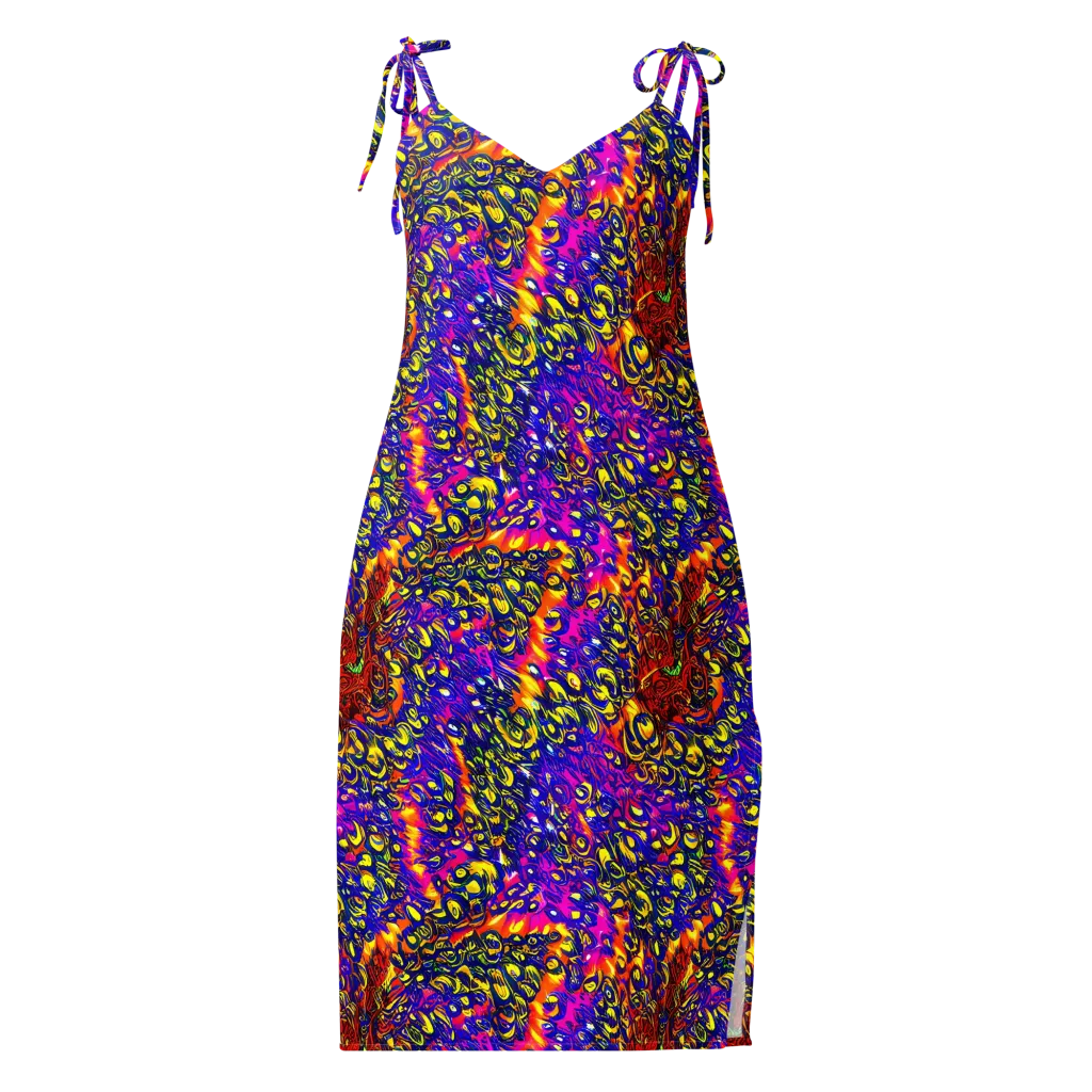 Sonic Colorwave on Slip Dress — Front