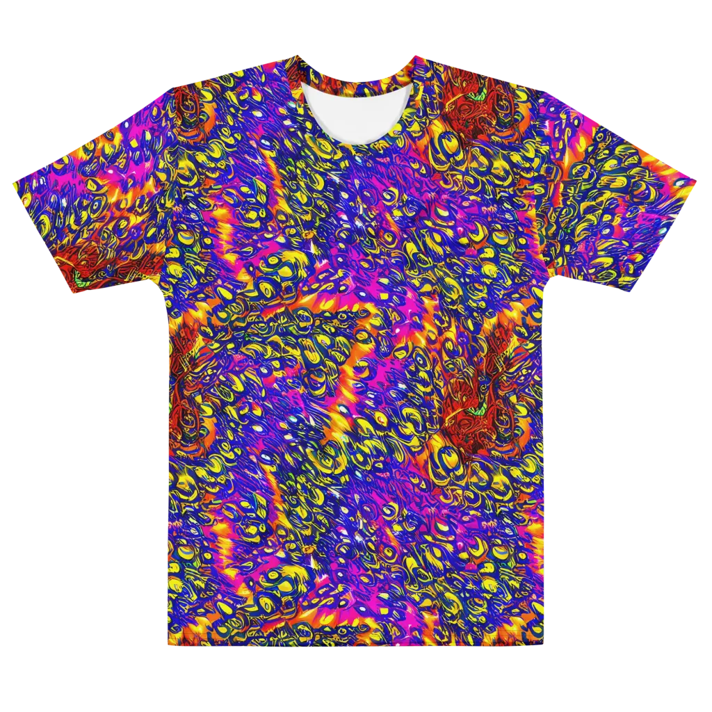 Sonic Colorwave on Men's Cotton Crew Neck T-Shirt — Front