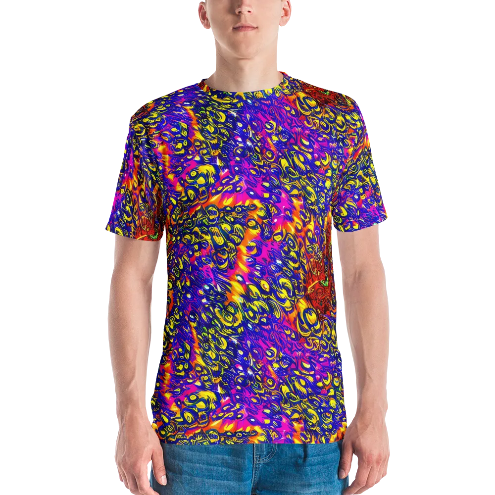 Sonic Colorwave on Men's Crew Neck T-Shirt — Front