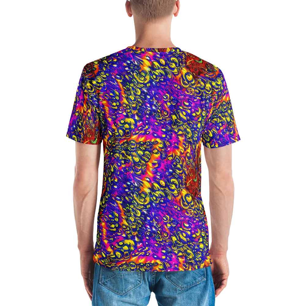 Sonic Colorwave on Men's Crew Neck T-Shirt — Back