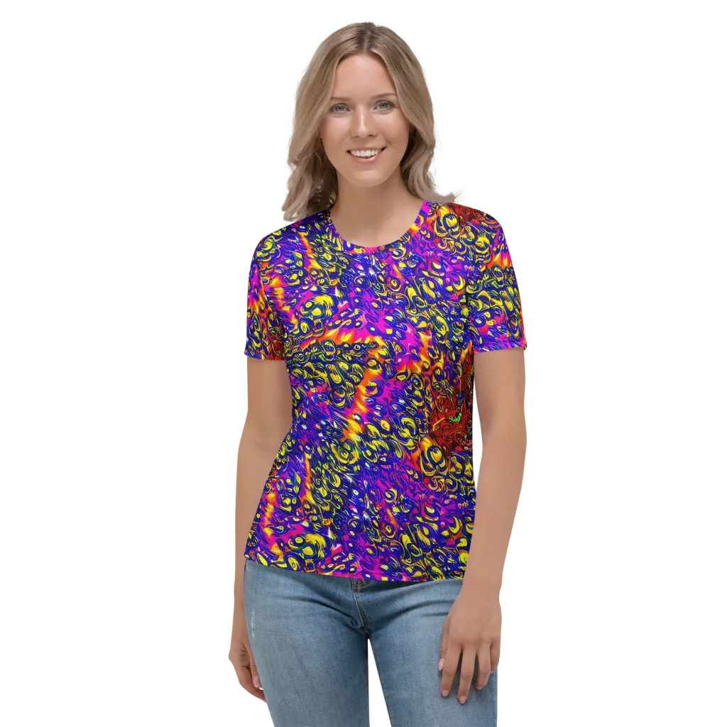 Sonic Colorwave on Women's Crew Neck T-Shirt — Front