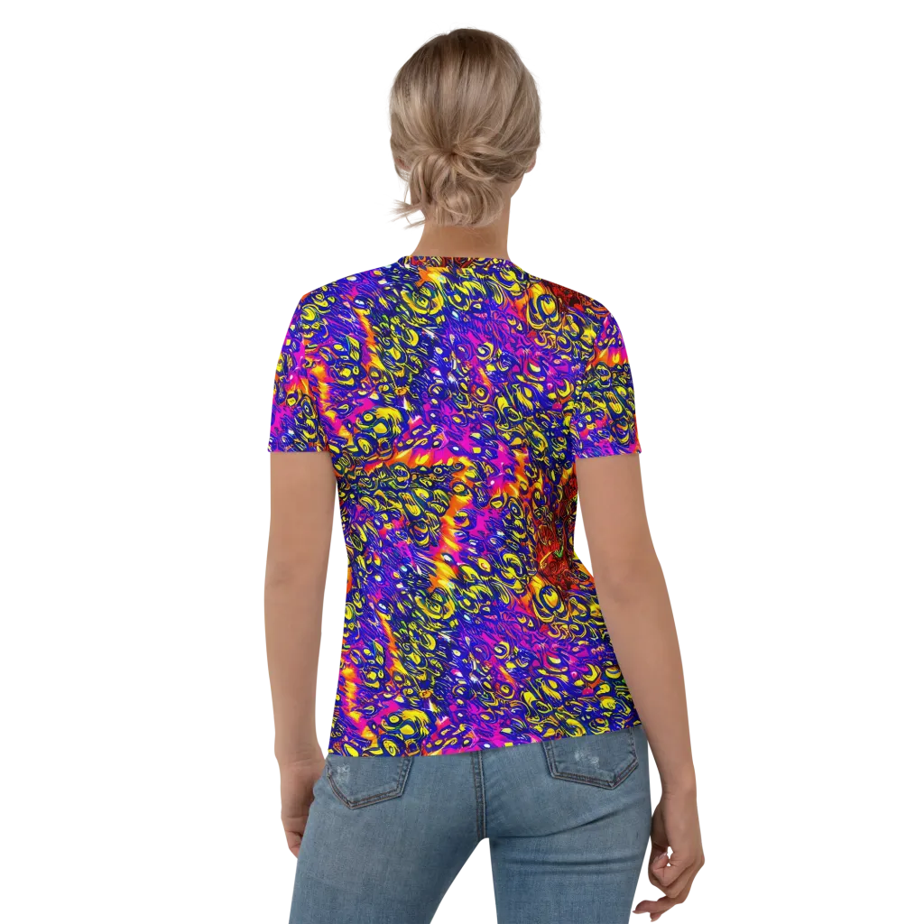Sonic Colorwave on Women's Crew Neck T-Shirt — Back