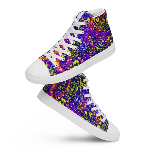 Sonic Colorwave on a Women's High Top Canvas Shoes