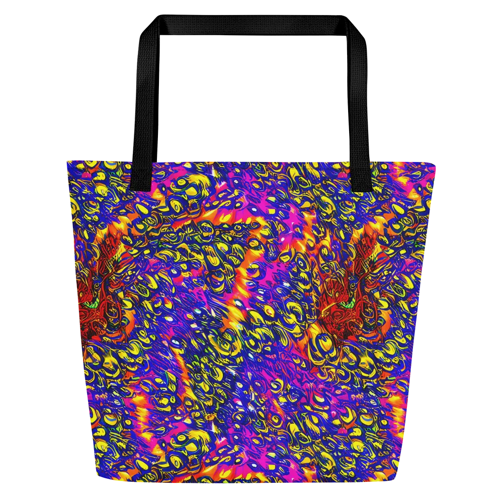 Sonic Colorwave on Large Tote Bag W/ Pocket — Front