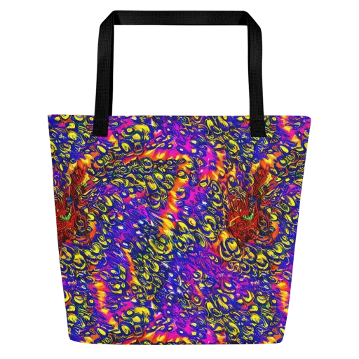 Sonic Colorwave on a Large Tote Bag W/ Pocket