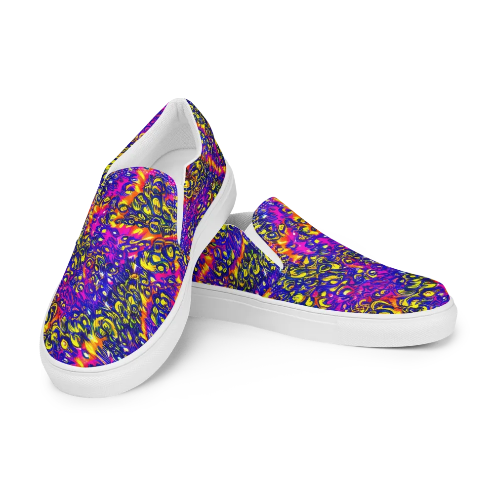 Sonic Colorwave on Women's Slip-On Canvas Shoes — Left Front