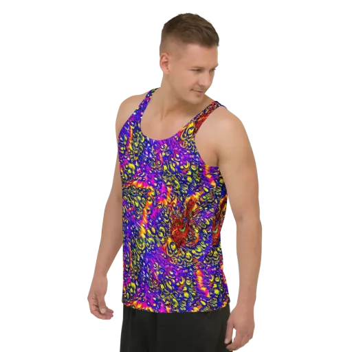 Sonic Colorwave on a Men's Tank Top