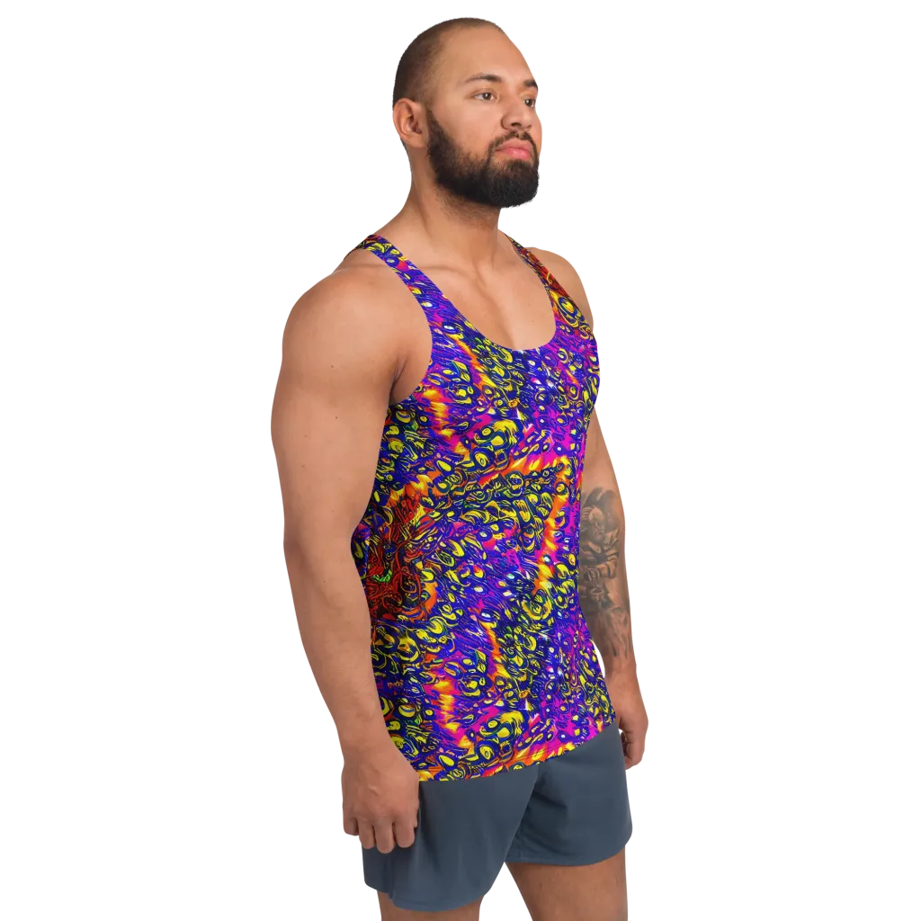 Sonic Colorwave on Men's Tank Top — Right Front