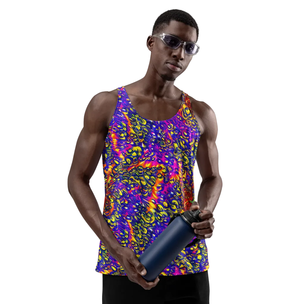 Sonic Colorwave on Men's Tank Top — Front