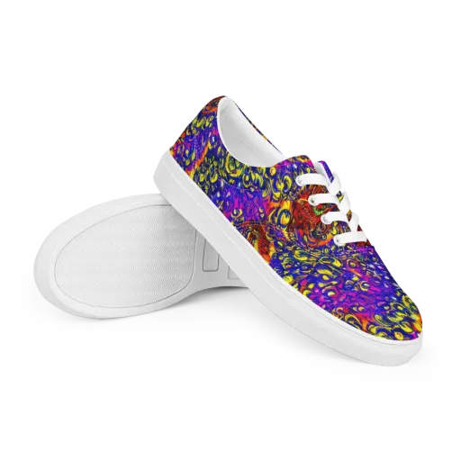 Sonic Colorwave on a Men's Lace-Up Canvas Shoes