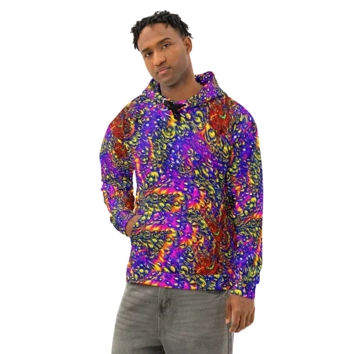 Sonic Colorwave on a Cotton Hoodie