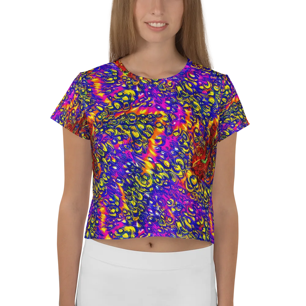 Sonic Colorwave on Crop Tee — Front