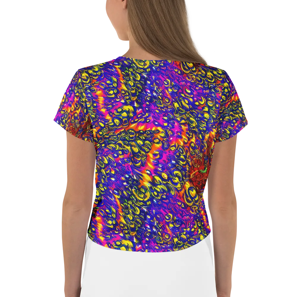 Sonic Colorwave on Crop Tee — Back