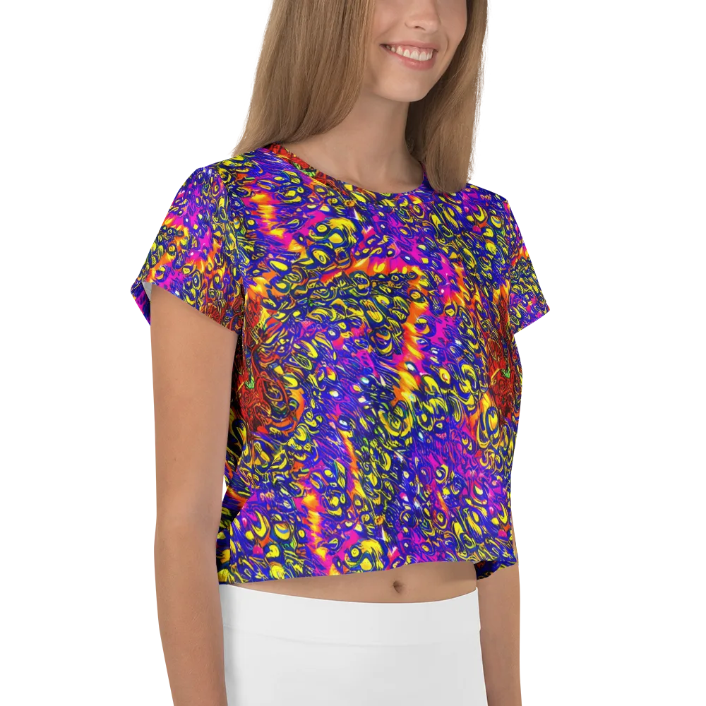 Sonic Colorwave on Crop Tee — Right