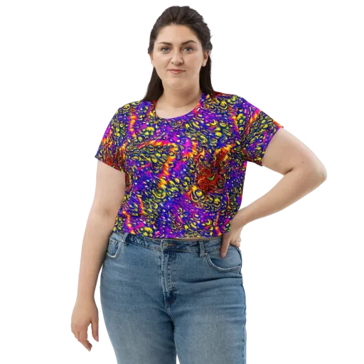 Sonic Colorwave on a Crop Tee