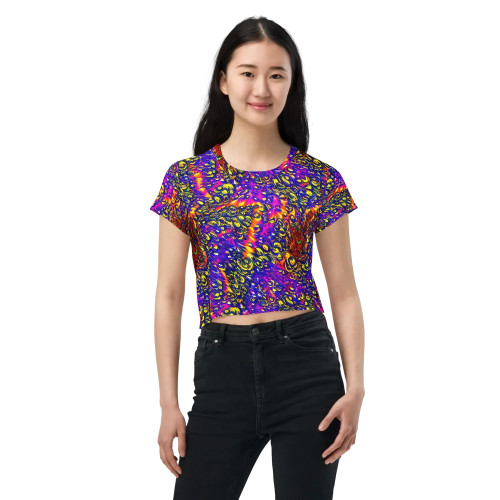 Sonic Colorwave on Crop Tee — Front