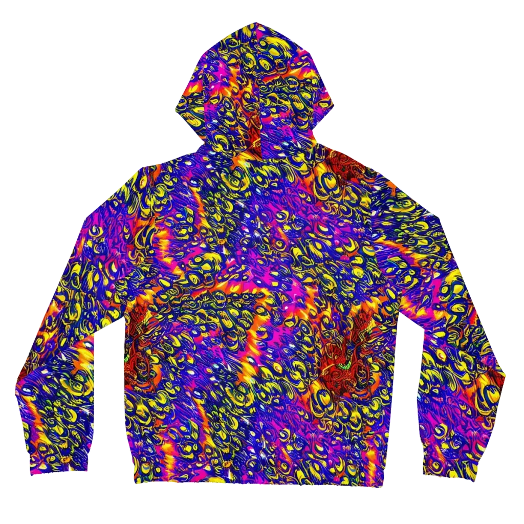 Sonic Colorwave on Women's Full-Zip Hoodie — Back