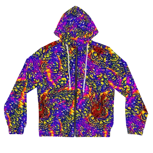 Sonic Colorwave on a Women's Full-Zip Hoodie