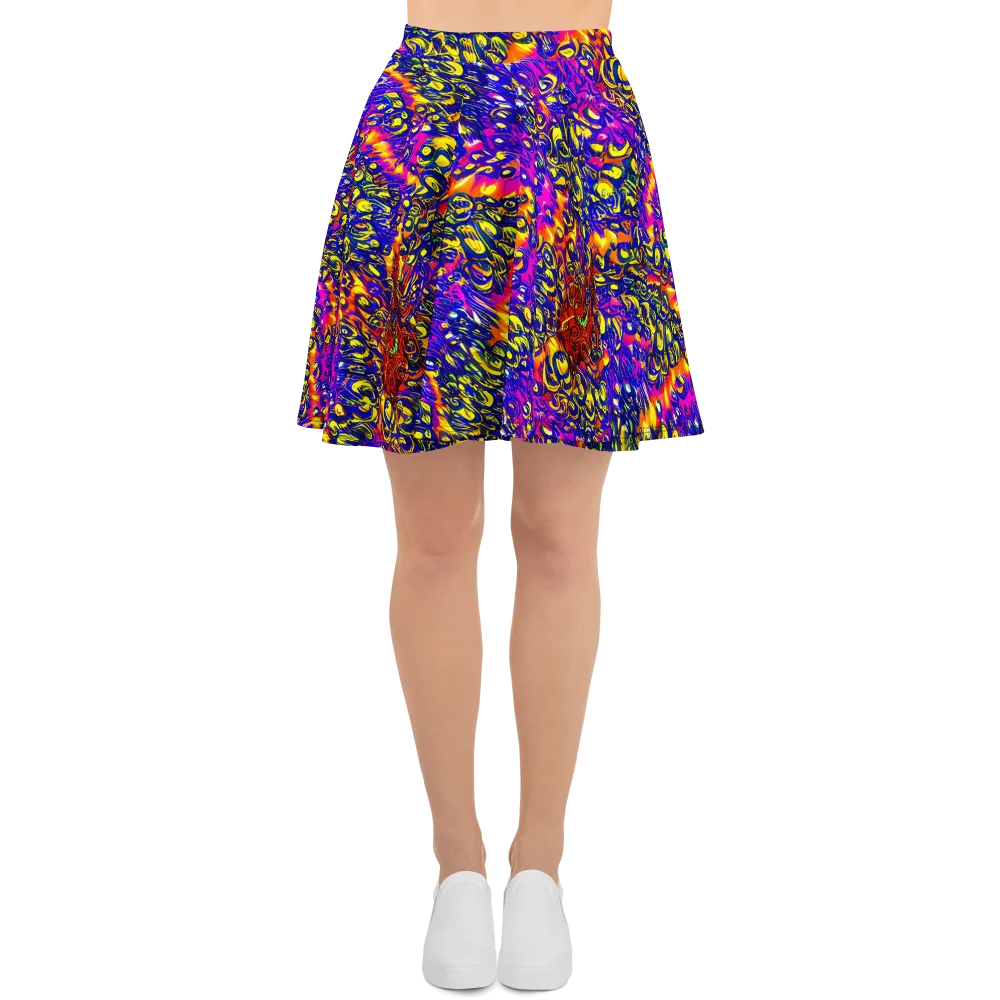 Sonic Colorwave on Skater Skirt — Front